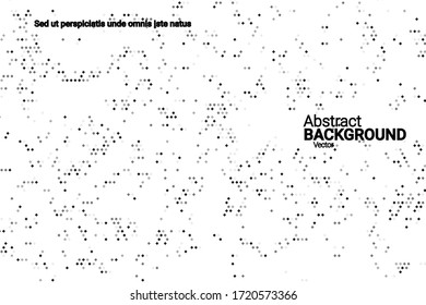 Black grunge halftone vector background in retro style on a white halftone background. Vector pattern abstract geometric art background.