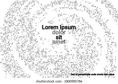 Black grunge halftone vector background in retro style on a white halftone background. Vector pattern abstract geometric art background.