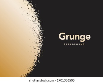 Black grunge ink paint brushes background