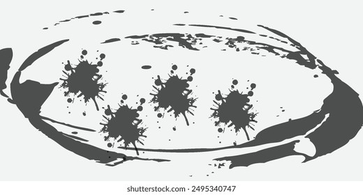 black grunge ink splash and drops wallpaper