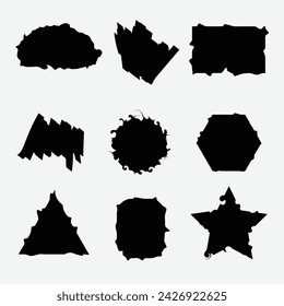 black grunge marker banner vector design