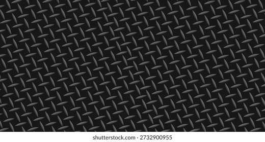 Black grunge metal empty background, old black steel texture with scratches cracks and rust. Construction concept