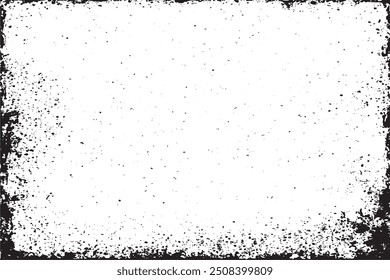 Black Grunge Monochrome Texture - Abstract Background Template