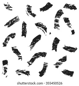  black grunge paint splattered brush stroke background and texture, vector design element
