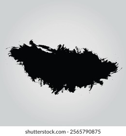 Black grunge scribble banner vector illustration.