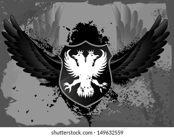 Black Grunge Shield