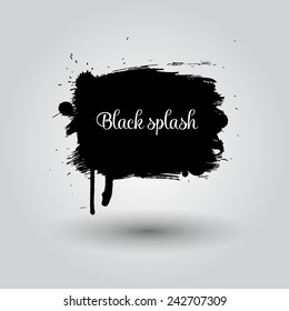 Black grunge space element for you design