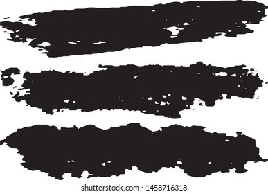 Black grunge spots on white background