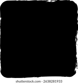 black grunge square paint texture vector design 