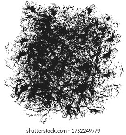 Black grunge square without frame.
