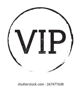 Black grunge stamp VIP