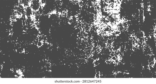 Black grunge texture background with distressed abstract pattern and heavily weathered surface details. Rough monochrome overlay featuring worn paint effects, scratches, erosion marks, and vintage noise texture, ideal for graphic design, posters, branding, print materials, and creative backgrounds.