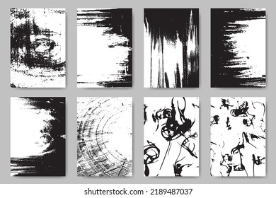 Schwarze Grunge-Textur-Hintergrund und Grauzement oder Beton-Textur-Vektorvorlage. Dunkel-strahlender Staubüberhang stört Hintergrund. Abstrakter gepunkteter, gesenkter, Vintage-Effekt mit Lärm und Körnung