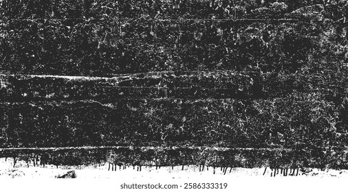 Black grunge texture background vintage distressed overlay frame border vector. Dark old abstract rough scratched wall weathered surface. Retro aged worn pattern paper antique element