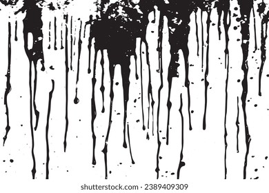 black grunge texture background, black and white texture vector illustration for background