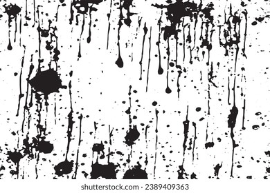 black grunge texture background, black and white texture vector illustration for background
