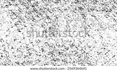 Black grunge texture border frame over white. Element for poster, emblem, sign, logo. Vector illustration.	