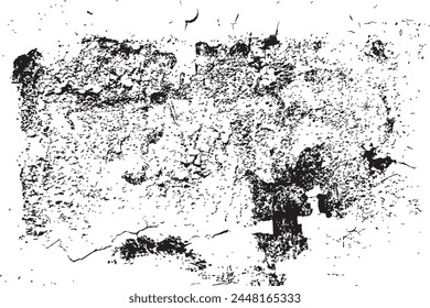 Schwarze Grunge-Textur isoliert auf weißem Hintergrund. Bedrückter Hintergrund.