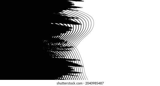 Textura de color negro con fondo de textura de líneas para la plantilla de diseño de banner, volante y promoción.