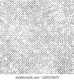Black Grunge Texture on White Background, Abstract Dotted Vector, Halftone Overlay Design
