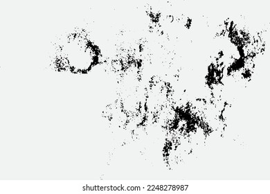 black grunge texture on white background EPS vector.