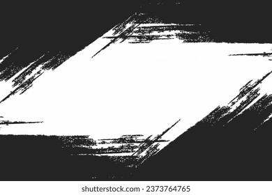 black grunge texture on white background