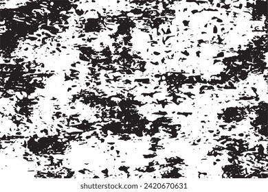 textura de grunge negro sobre fondo blanco, imagen vectorial
