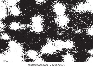 black grunge texture on white background, vector image