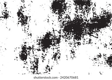 textura de grunge negro sobre fondo blanco, imagen vectorial