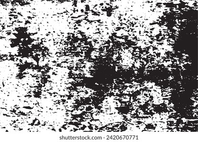 black grunge texture on white background, vector image