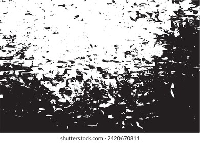 black grunge texture on white background, vector image