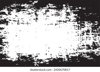 textura de grunge negro sobre fondo blanco, imagen vectorial