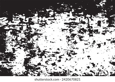 black grunge texture on white background, vector image
