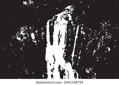 black grunge texture on white background, vector illustration grunge overlay background texture