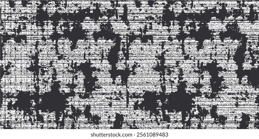 black grunge texture on white background, vector image