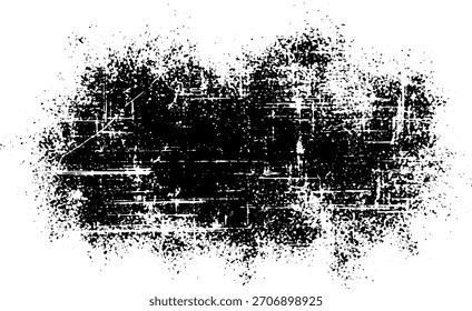 Vetor de elemento de design de vetor de forma abstrata de splash de textura grunge preta