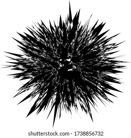 Black grunge texture. Vector vintage effect. Explosion