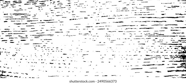 Black grunge wood texture. Grainy wooden overlay background. Distressed bark surface with dust, scratches, particles, specks, speckles. Rough dirty stamp backdrop of floor, fence, wall, tile. Vector