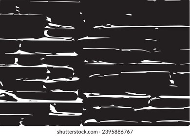 black grungy cracked texture of rough weathered wall, vector illustration background texture