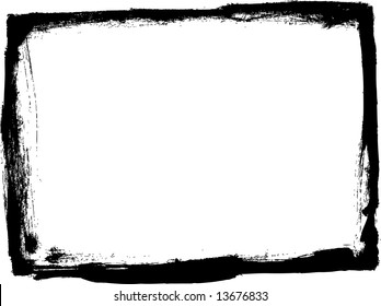 Black grungy frame