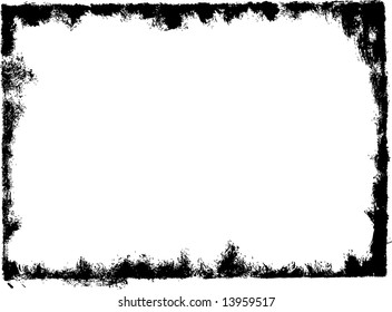 Black grungy frame