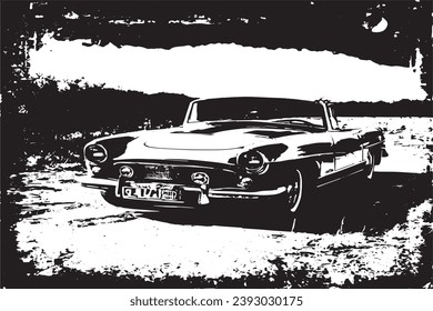 black grungy texture vector illustration, black and white texture for background
