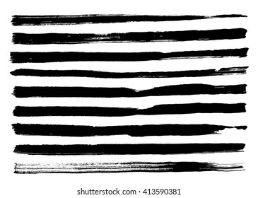 Black grungy vector abstract hand-painted background. Grunge Brush Stroke. Modern Textured Brush Stroke