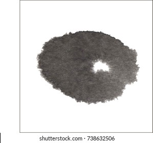 Black grungy vector abstract hand-painted background. Grunge Brush Stroke. Modern Textured Brush Stroke