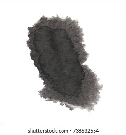 Black grungy vector abstract hand-painted background. Grunge Brush Stroke. Modern Textured Brush Stroke