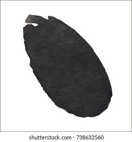 Black grungy vector abstract hand-painted background. Grunge Brush Stroke. Modern Textured Brush Stroke