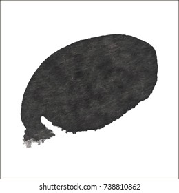 Black grungy vector abstract hand-painted background. Grunge Brush Stroke. Modern Textured Brush Stroke