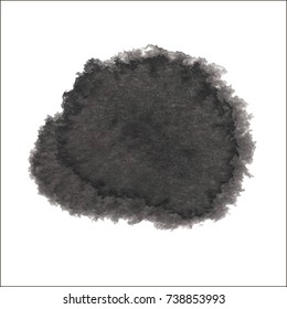 Black grungy vector abstract hand-painted background. Grunge Brush Stroke. Modern Textured Brush Stroke