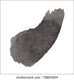 Black grungy vector abstract hand-painted background. Grunge Brush Stroke. Modern Textured Brush Stroke