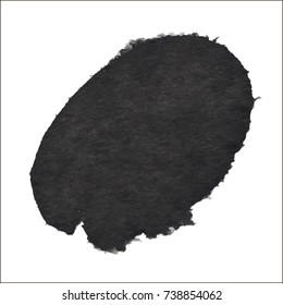 Black grungy vector abstract hand-painted background. Grunge Brush Stroke. Modern Textured Brush Stroke
